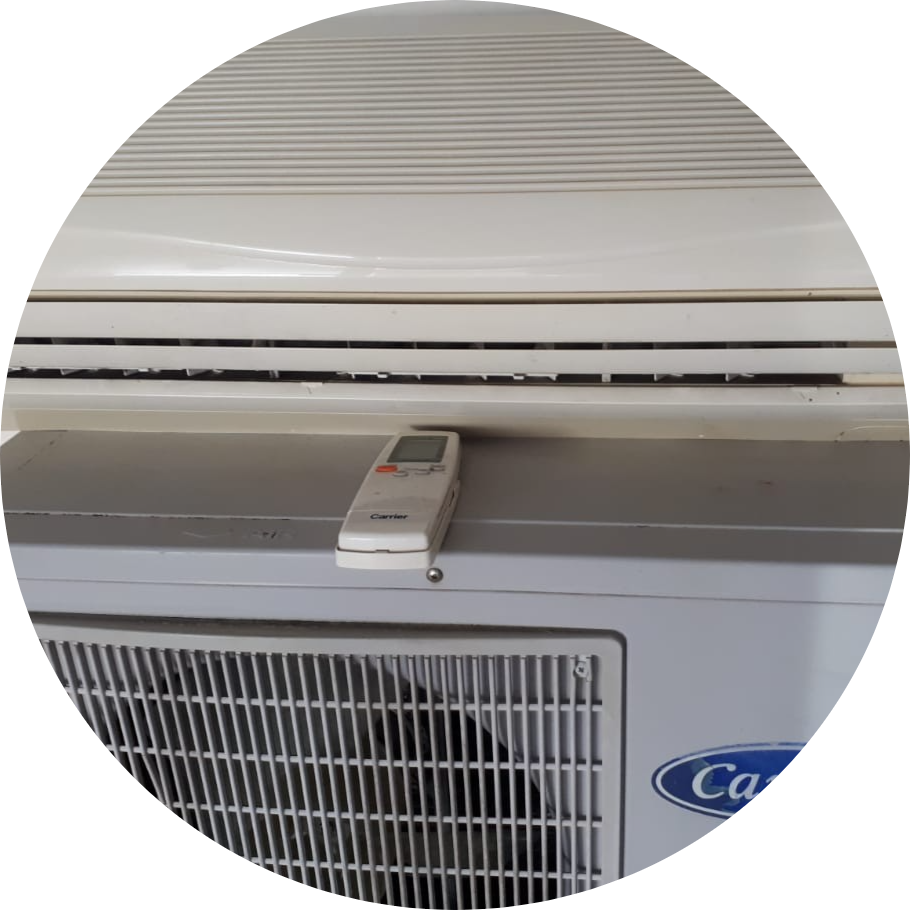 Aire Acondicionado preparado para ser Desalojado de la Vivienda Climatizador