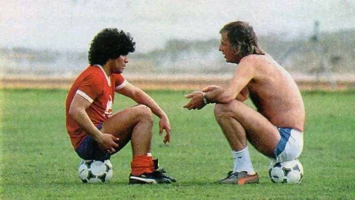 Menotti y Maradona