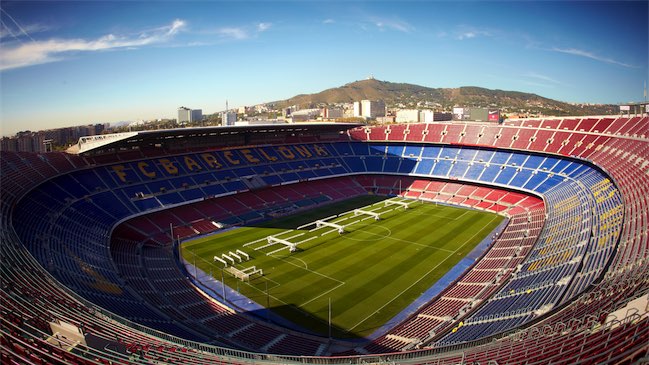 Foto del  Estadio de Fútbol Camp Nou en Barcelona