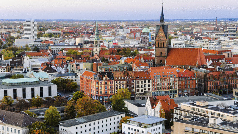Preciosa Ciudad de Hannover en Alemania